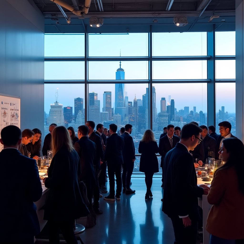 Networking session at CryptoConf Singapore
